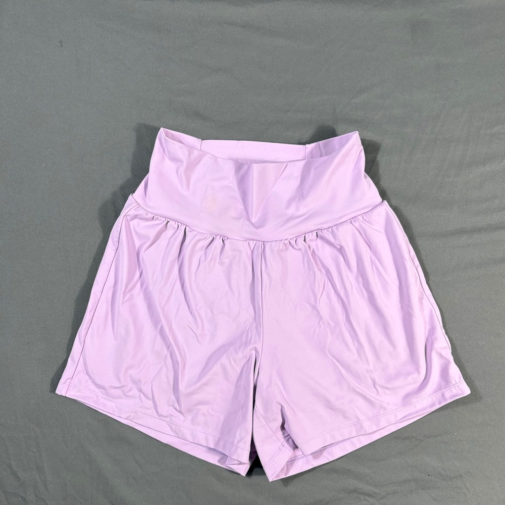 Halara Softly Zero Airy High Waisted Shorts Medium Purple Yoga Pockets